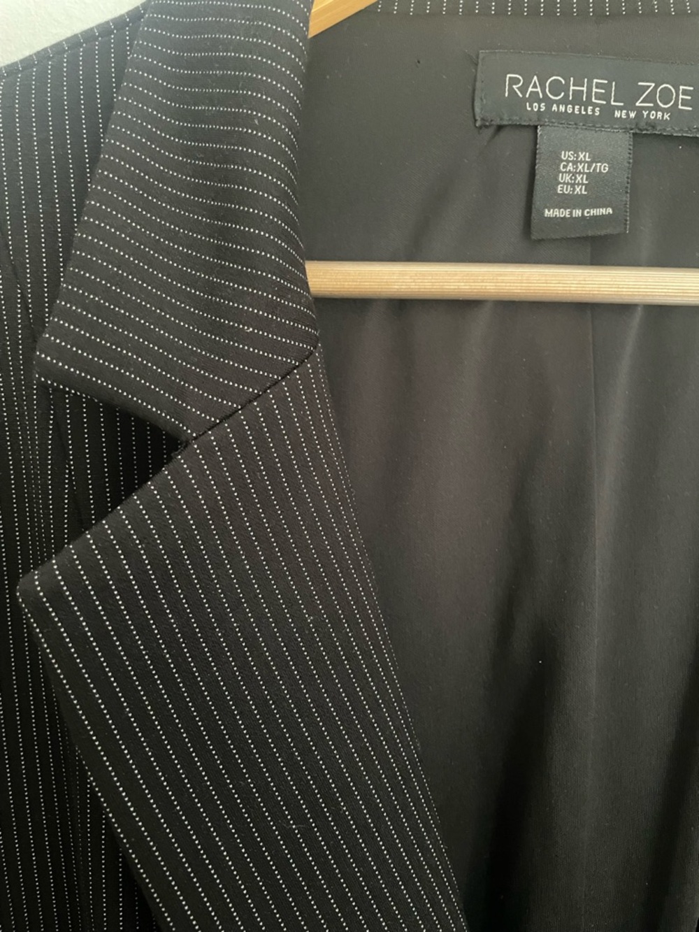 Rachel Zoe pinstripe fitted blazer XL